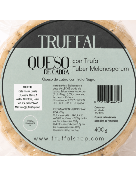 Queso con trufa de cabra