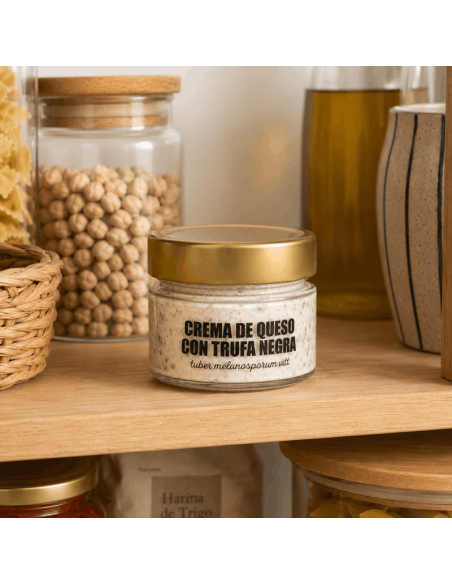 Roomkaas met zwarte truffel