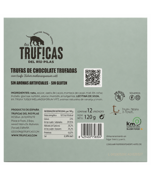Chocoladetruffels met zwarte truffel