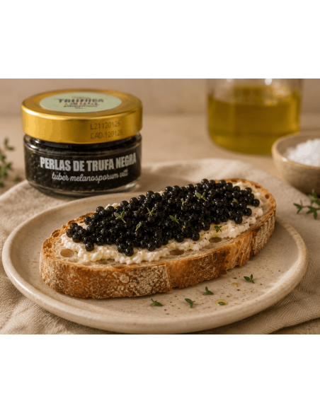 Zwarte truffelparels