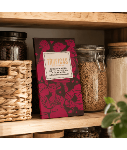 Chocolate con trufa liofilizada y sal