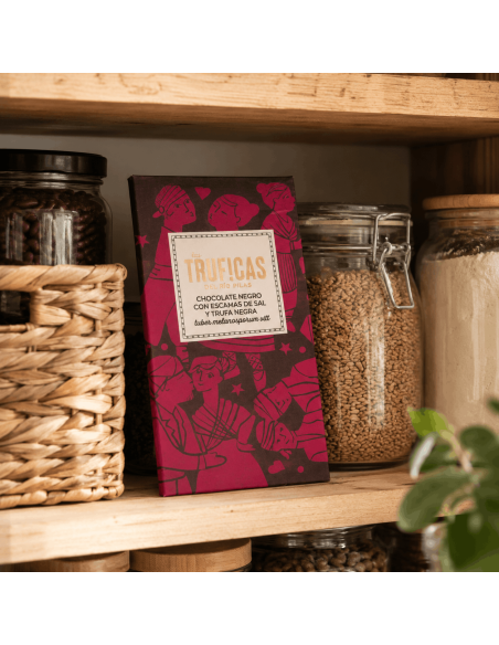 Chocolate con trufa liofilizada y sal