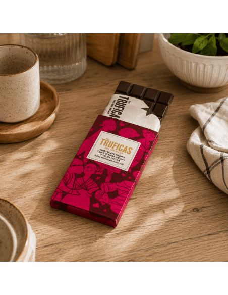 Chocolate con trufa liofilizada y sal