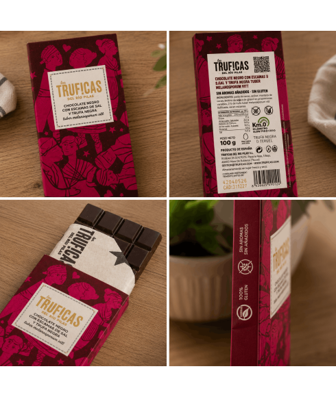 Chocolate con trufa liofilizada y sal