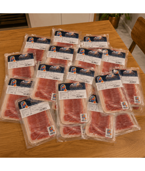 Protected Denomination of Origin ham, polished and sliced ​​(20x250g)