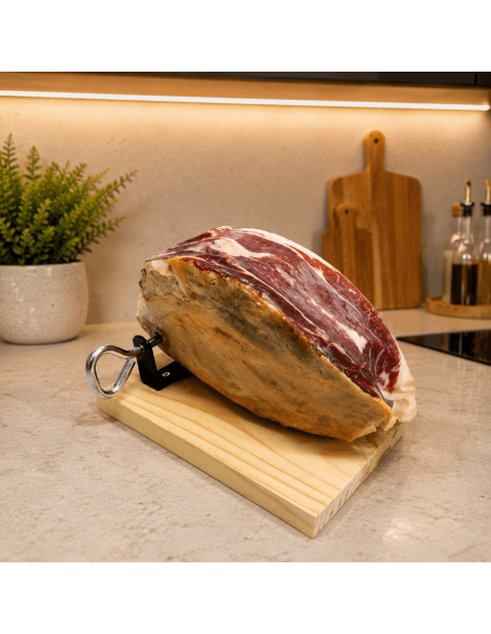 Mini jamón con jamonero