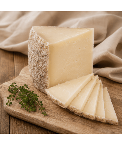 Wedge cured cheese