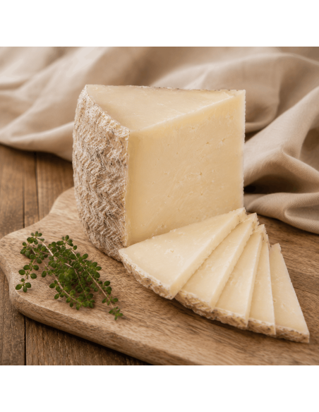 Wedge cured cheese