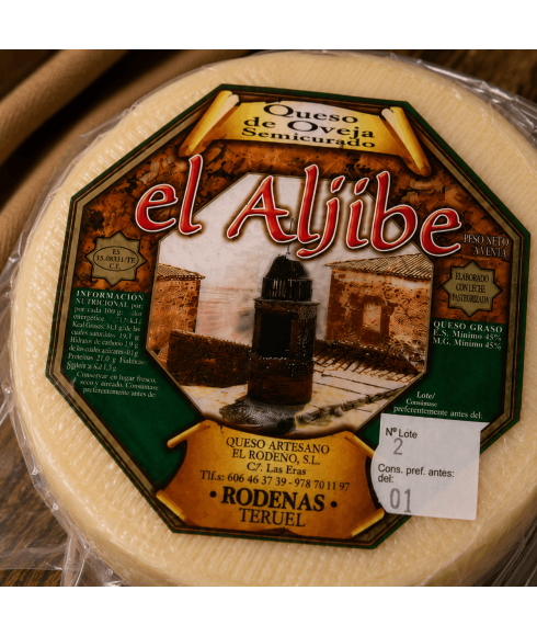 Queso semicurado del Aljibe