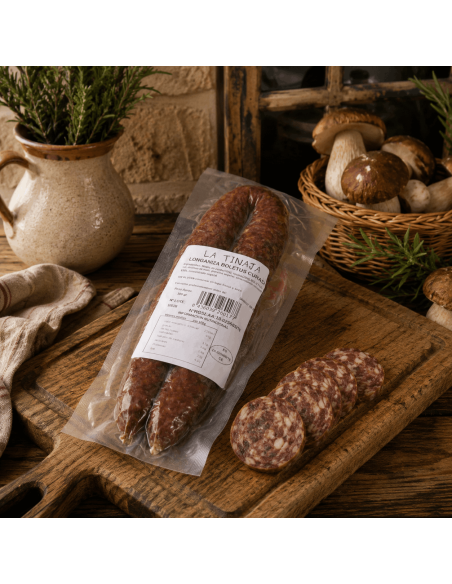 Longaniza con boletus
