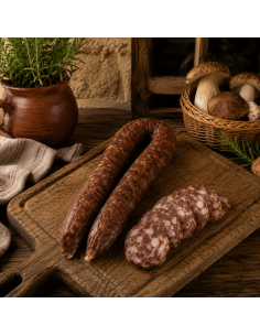 Longaniza con porcini
