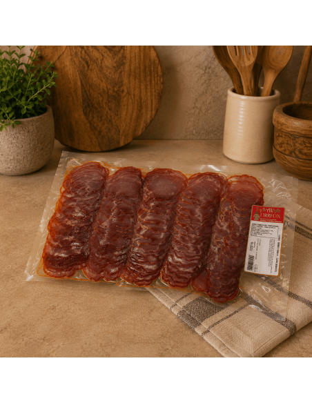 Sliced ​​cured loin