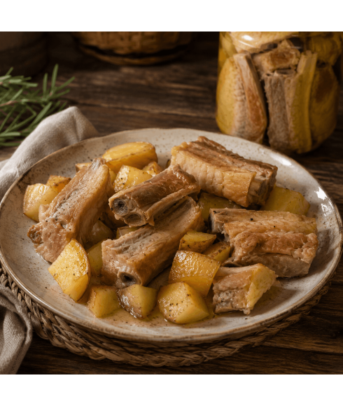 Côte de porc en conserve