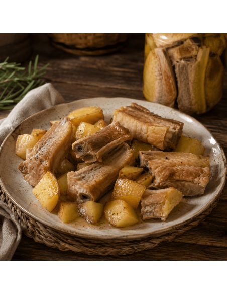 Côte de porc en conserve