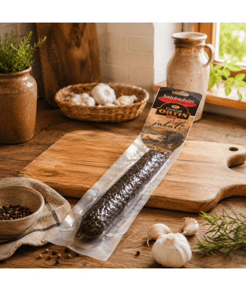 Wildschweinwurst mit Pfeffer