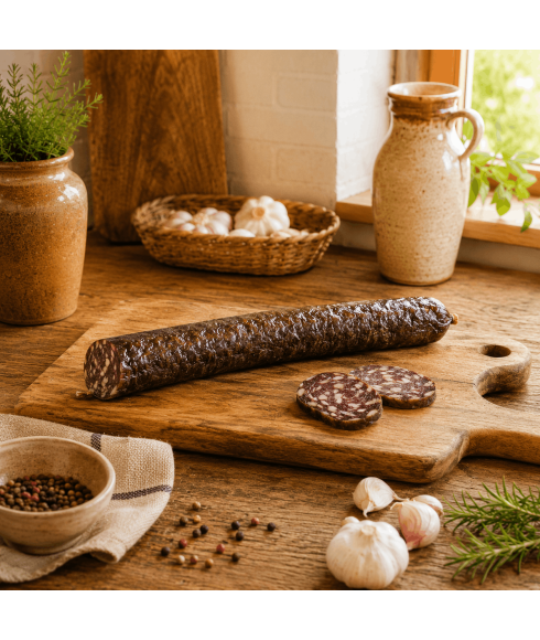 Wildschweinwurst mit Pfeffer