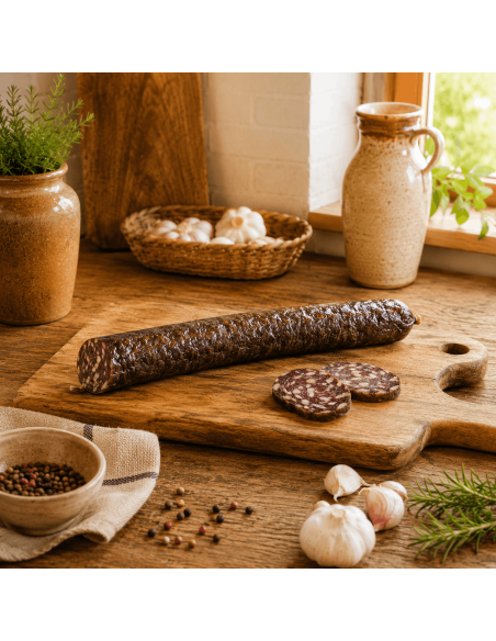 Wildschweinwurst mit Pfeffer