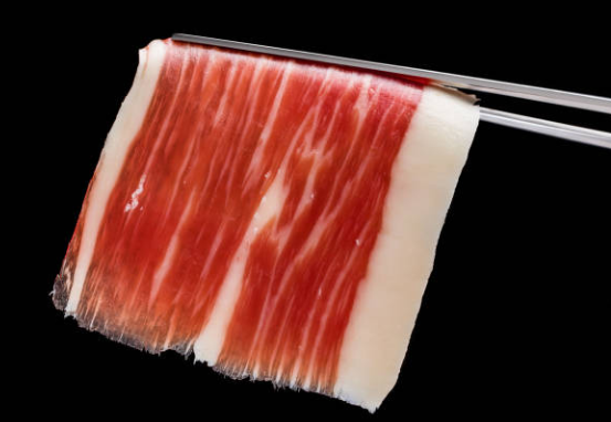 sliced Iberian ham