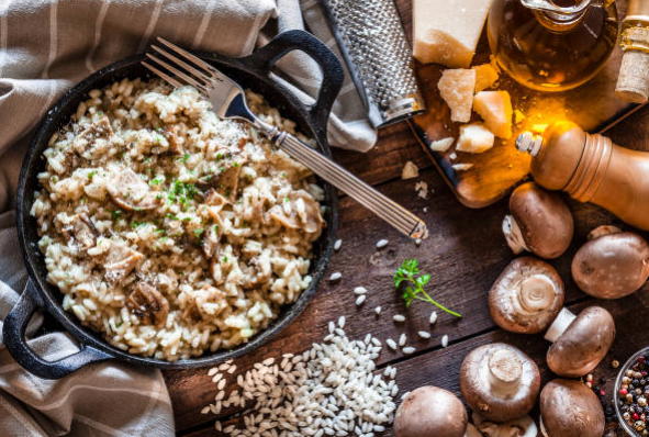 Rice with black truffle