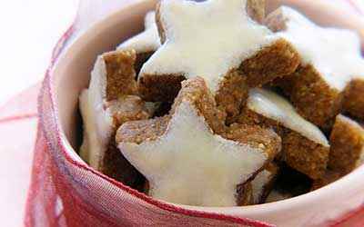 bolsita de galletas con forma de estrella