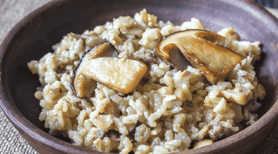 Boletus risotto